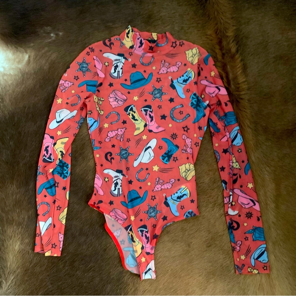 Western mesh bodysuit